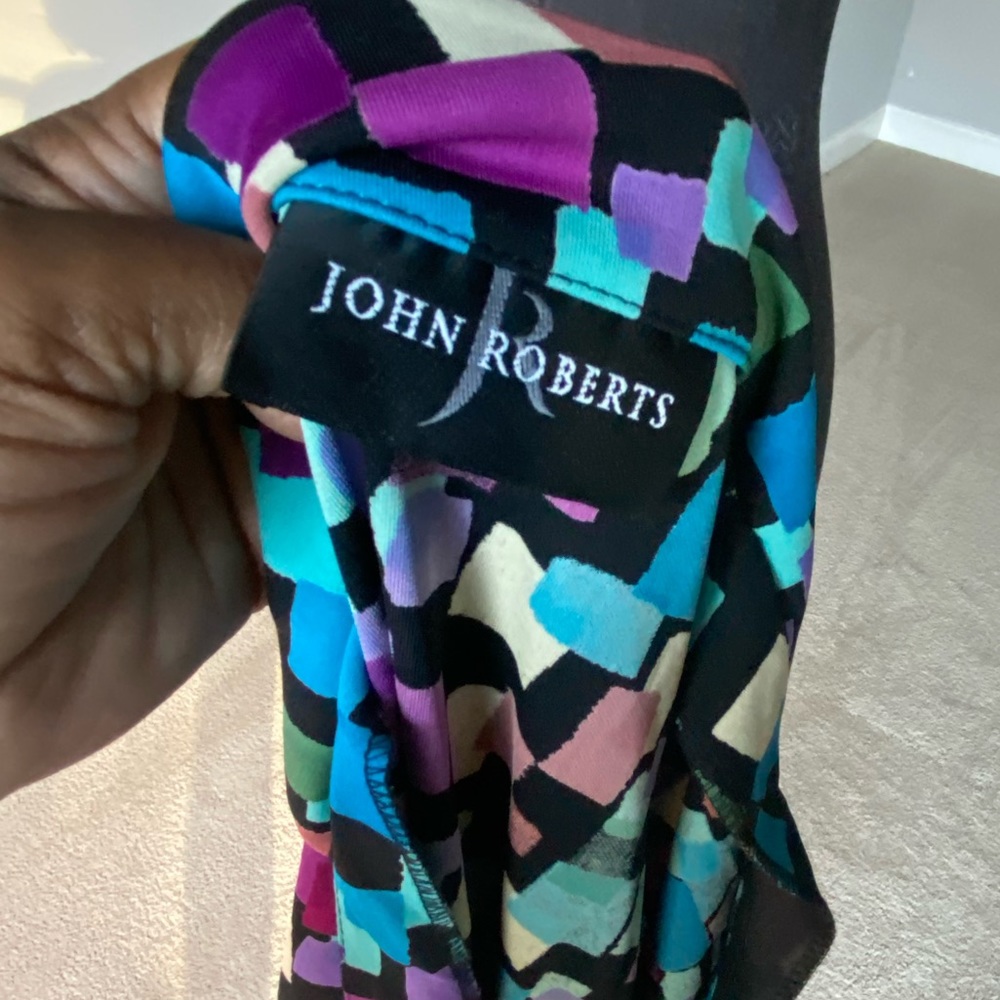 John Roberts Retro Multi Colored Blouse. View 5